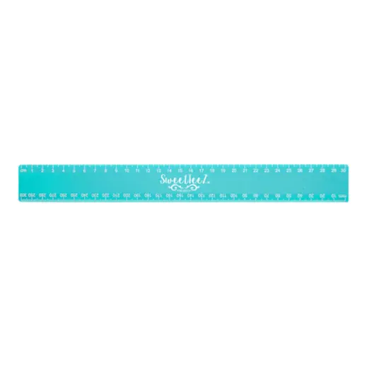 30cm Budget Ruler With Double Sided Calibration - Turquoise